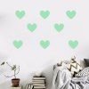 Noctilucent Gravure adorable coeur en forme de bande dessinée Switch Wall Sticker - Vert Dragon 