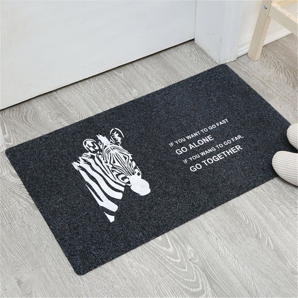 

Zebra Pattern Living Room Bedroom Carpet Floor Mat, Multi-b