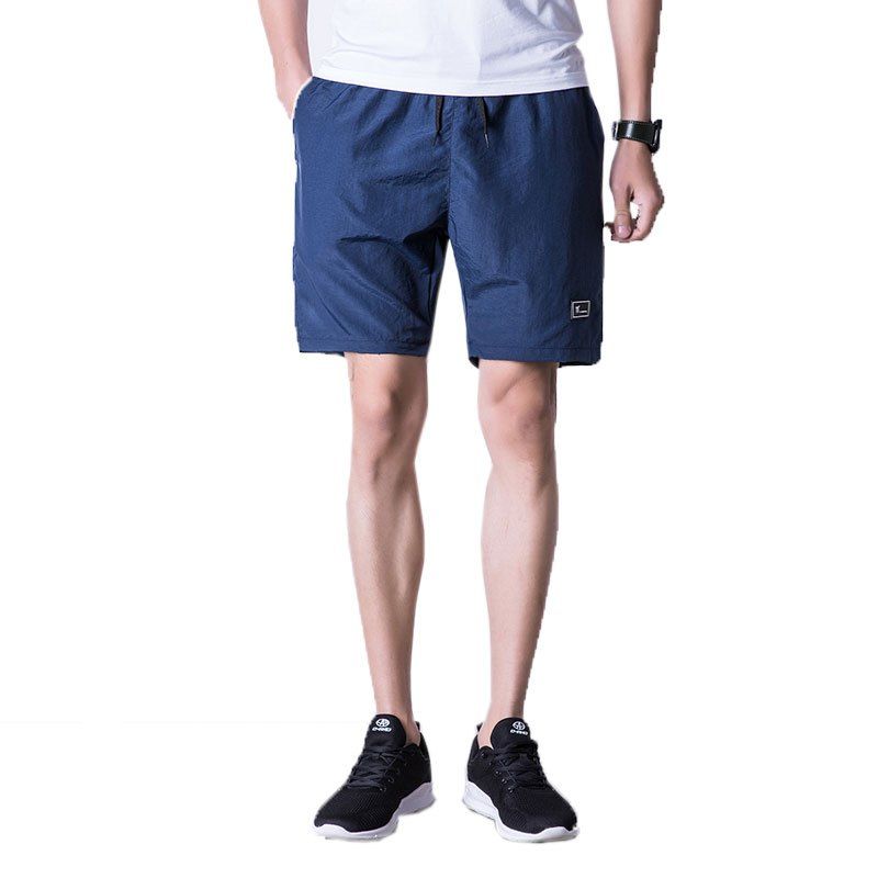 

Men Casual Shorts Pocket Fashion Skin-Friendly Plus Size Chic Bottom Shorts, Deep blue