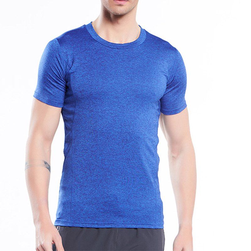 

2018 Men's Fashion Trend Quick-drying T-shirt, Sapphire blue