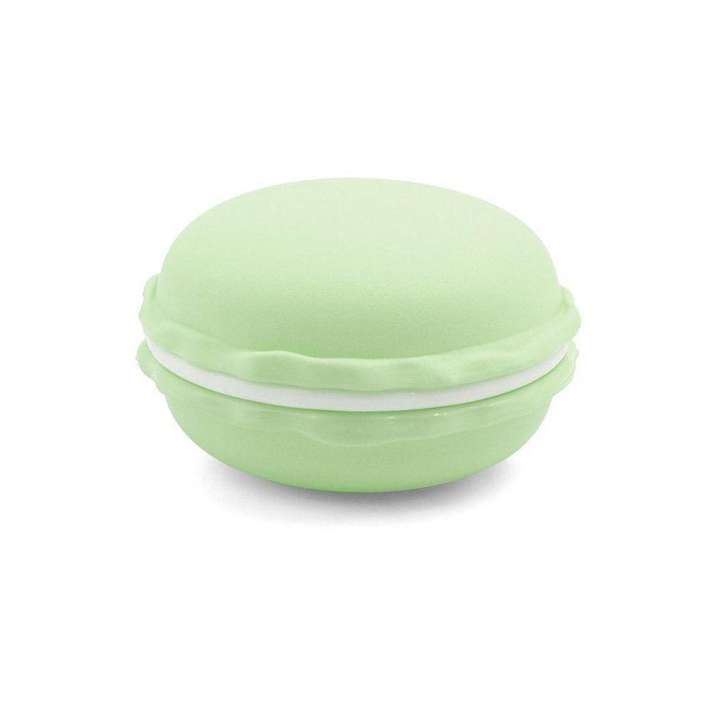 

2PCS Colorful Mini Macarons Shaped Storage Box Candy Color Jewelry Organizer, Mint green