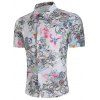 Chemise de plage à manches courtes pour hommes - Rose L