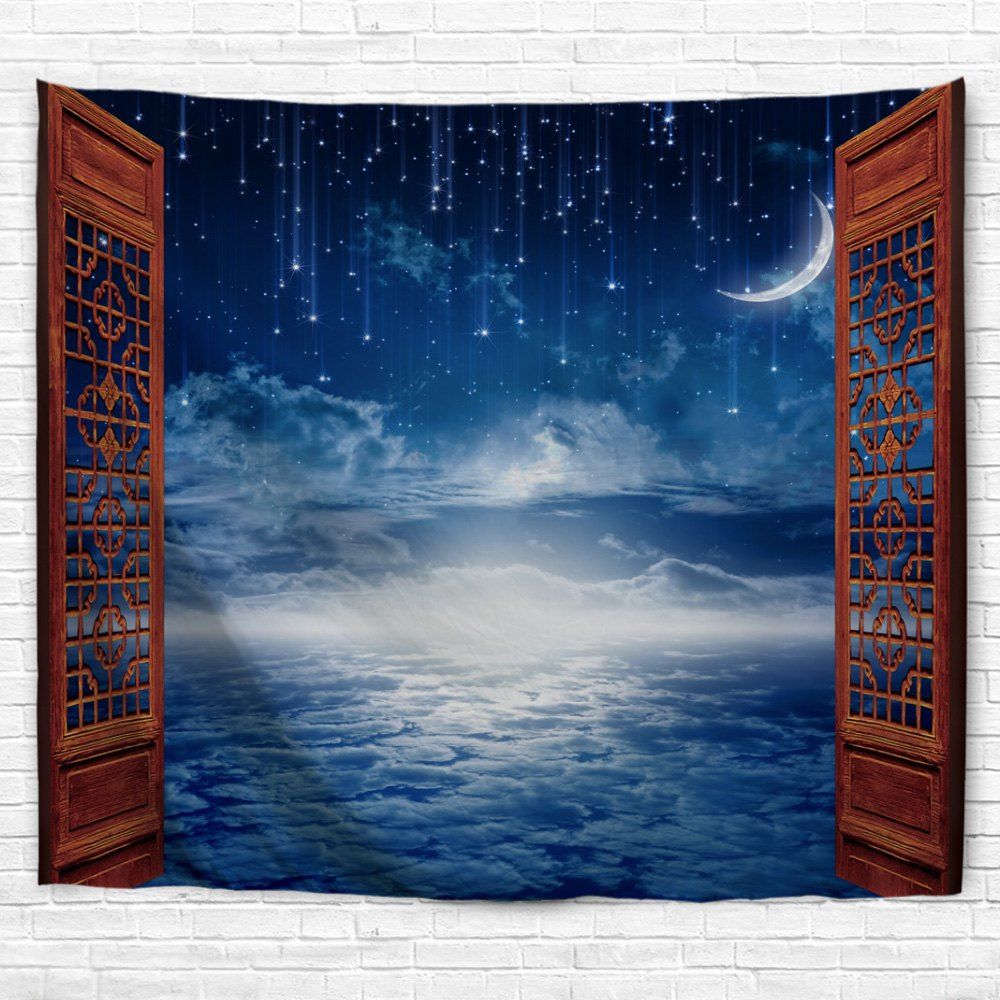 

Meteor Shower Window 3D Printing Home Wall Hanging Tapestry for Decoration, Multi-a