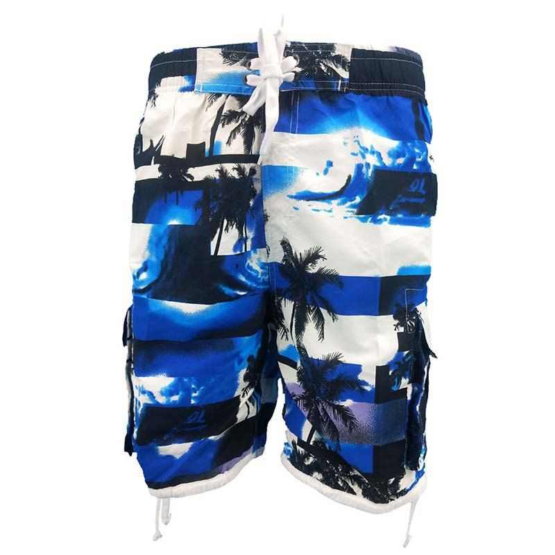 

Men's Fashion Print Casual Shorts, Blue