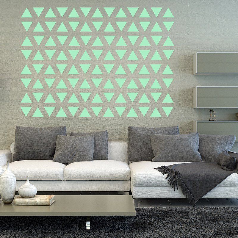 

Noctilucent Engraving Adorable Triangle Cartoon Switch Wall Sticker, Dragon green