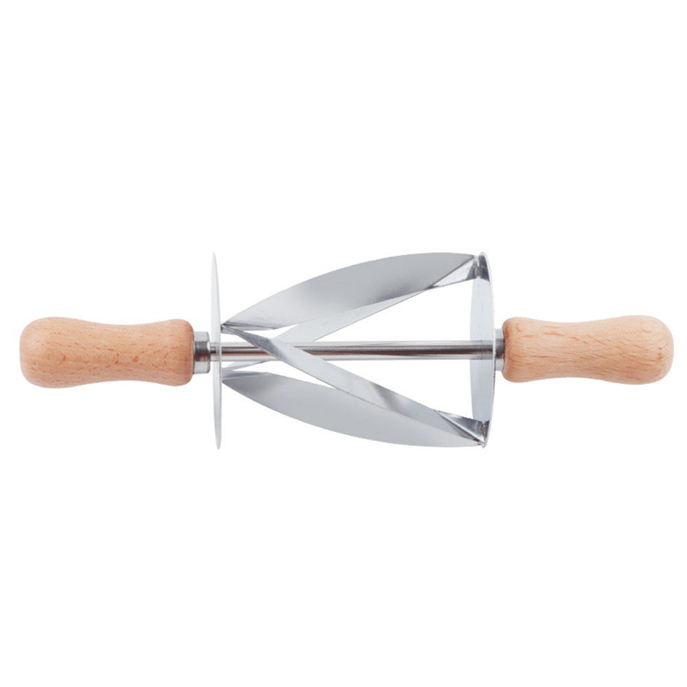 

Dough Rolling Cutter Knife Croissant Bread Maker Mold, Silver