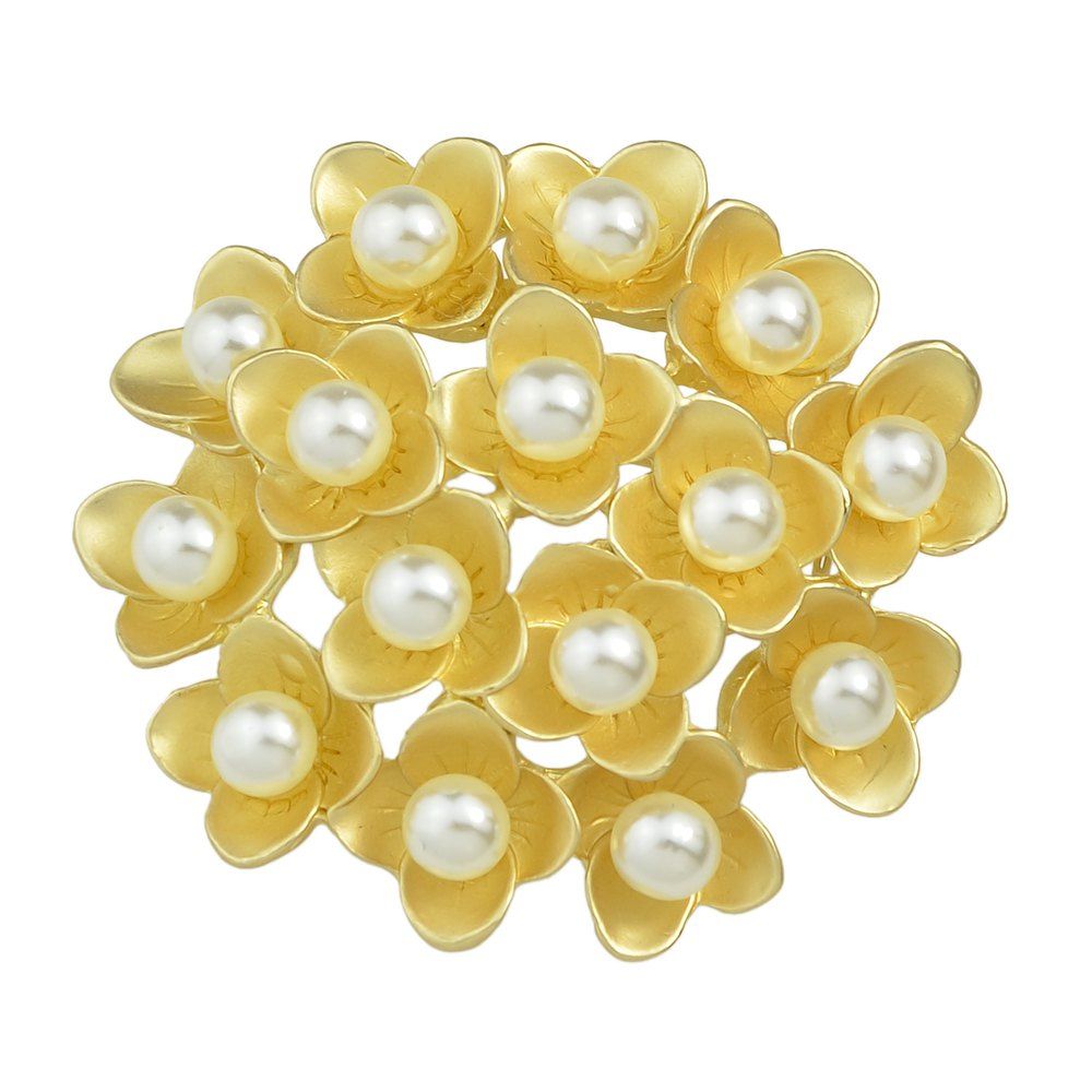 

Gold-color Flower Brooches for Fashion Lady