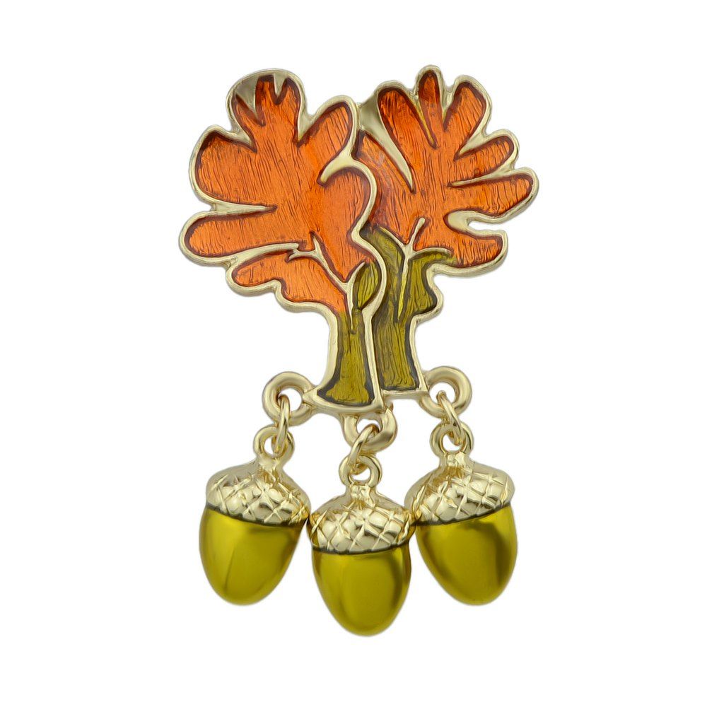 

Antique Gold-color with Maple Hazelnut Brooch