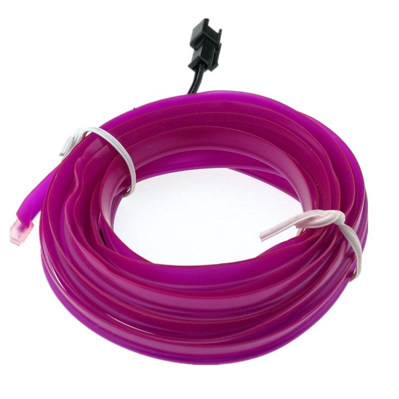 

3m USB Neon LED Light Glow Electroluminescent Wire / El Wire for Car Cosplay, Purple flower
