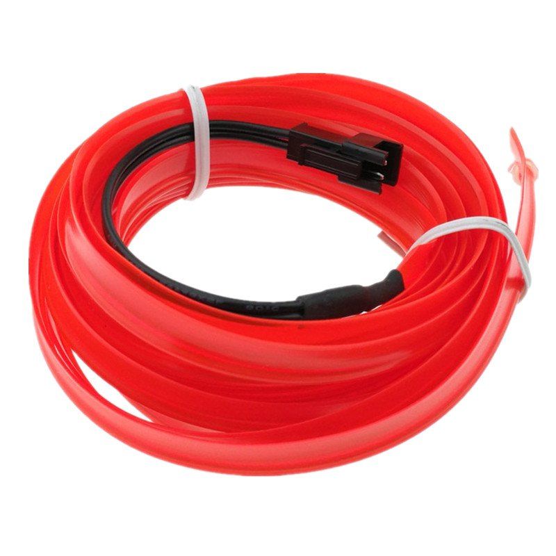 

3m USB Neon LED Light Glow Electroluminescent Wire / El Wire for Car Cosplay, Fire engine red