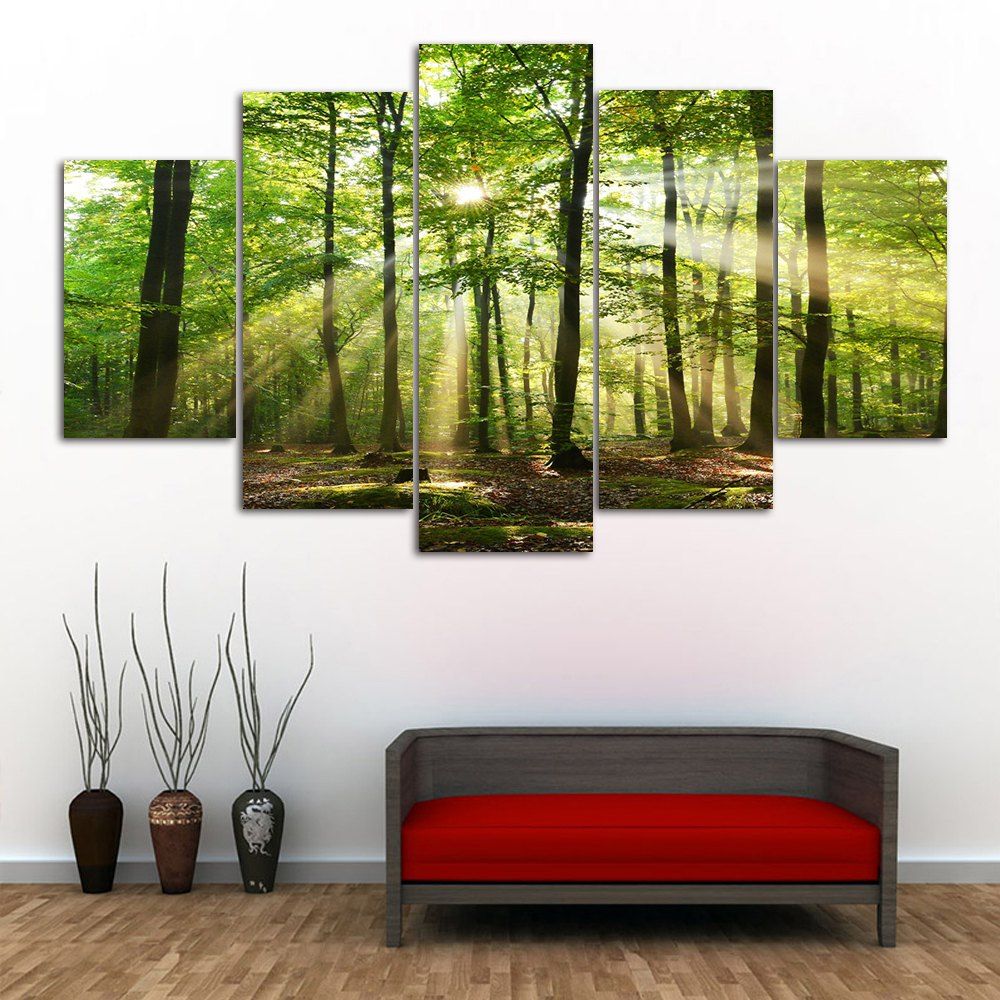 Dresslily.com: Photo Gallery - Forest Sunshine Frameless Printed Canvas 