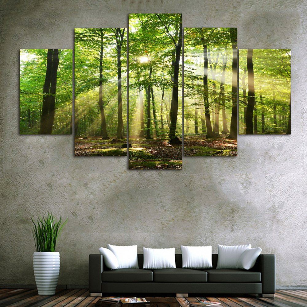 DressLily.com: Photo Gallery - Forest Sunshine Frameless Printed Canvas ...