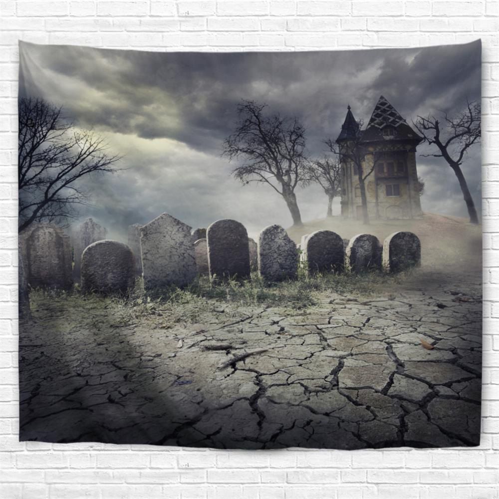 

Wilderness Tombstone 3D Printing Home Wall Hanging Tapestry for Decoration, Multi-a