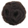 TODO 12 cm Fleurs Bud Insert Peigne Clip Dans Chignon Updo Cover Extensions de Cheveux - Noir 