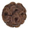 TODO 12 cm Fleurs Bud Insert Peigne Clip Dans Chignon Updo Cover Extensions de Cheveux - Brun 