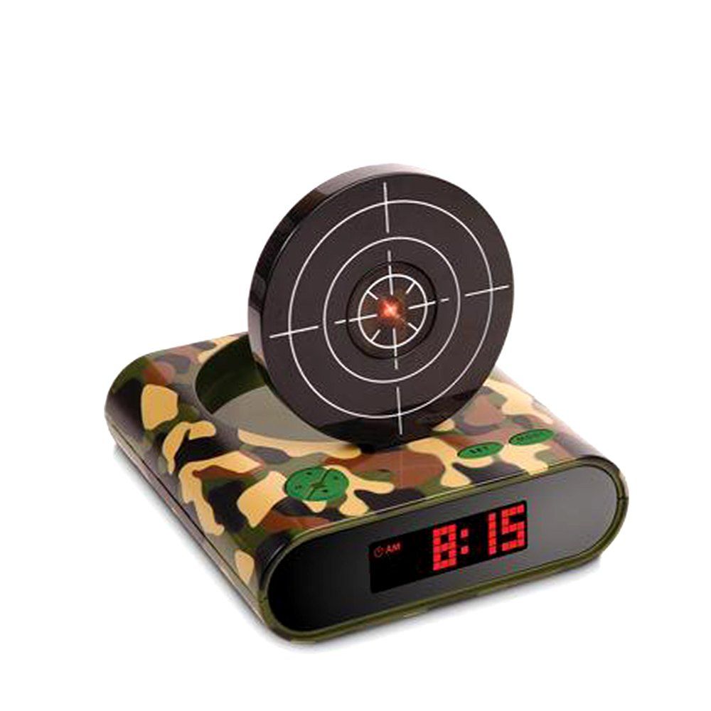 

Creative Target Toy LED Red Word Display Mute USB Alarm Clock, Multi