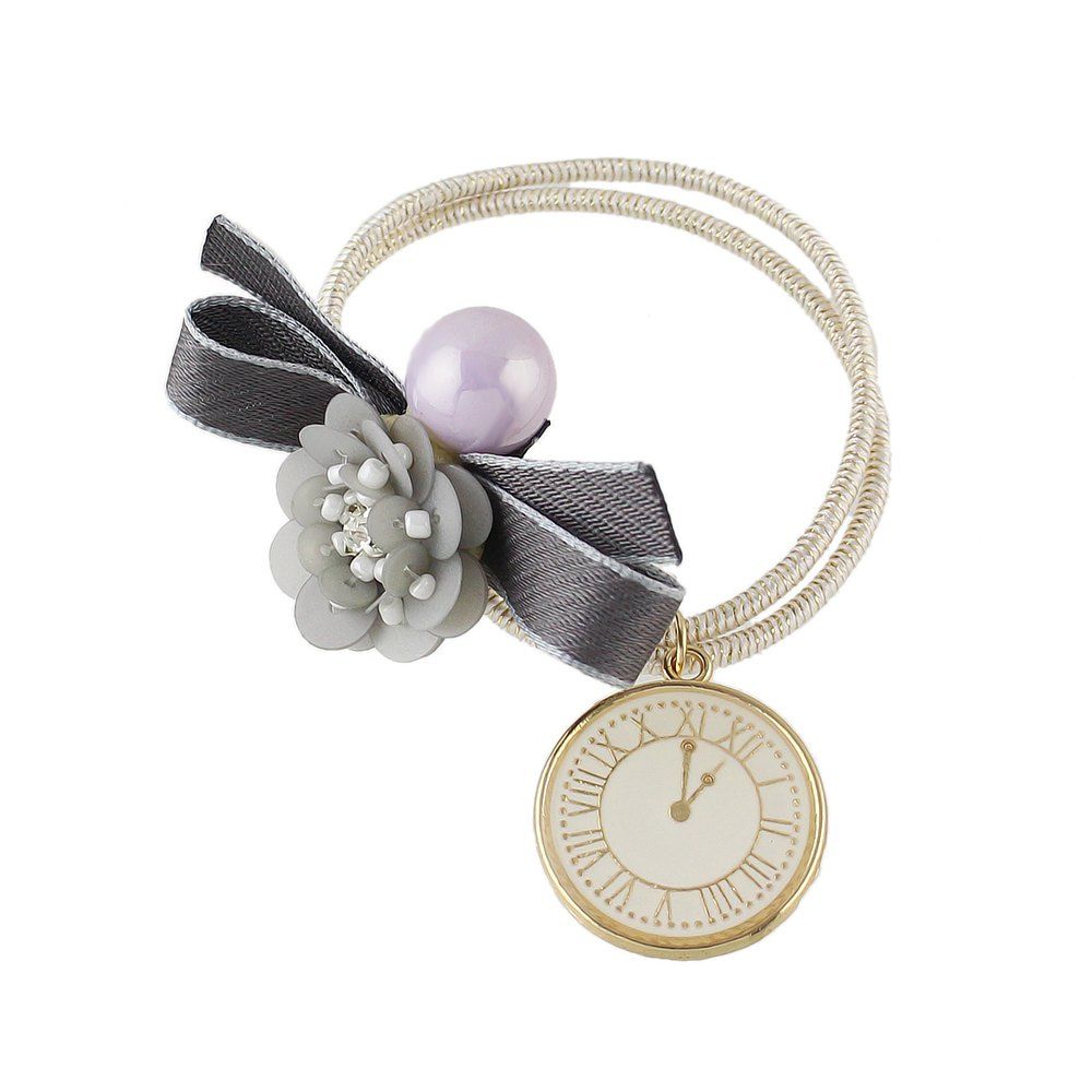 

Multicolor Flower Bowknot Hairband, Gray cloud