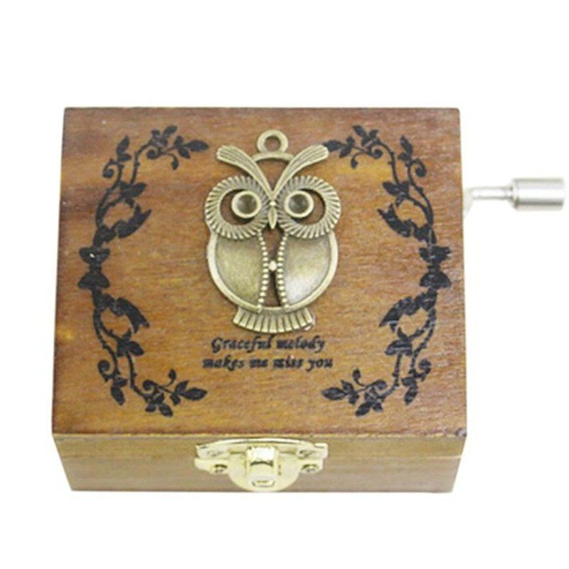 

Four Songs Vintage Wood Music Box DIY Craft, Burlywood