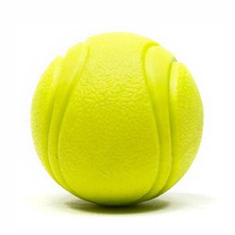 

Candy-colored TPR Pet Solid Spring Toy Ball, Yellow