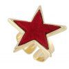 Flannelette Five Stars - Bague ouverte - Piment ONE-SIZE