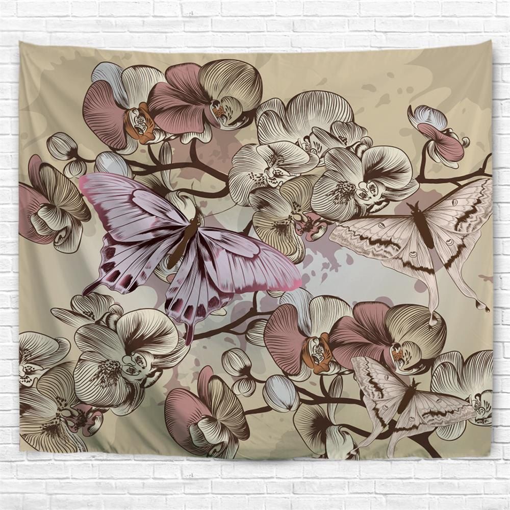 

Butterfly 3D Printing Home Wall Hanging Tapestry for Decoration, Multi-a