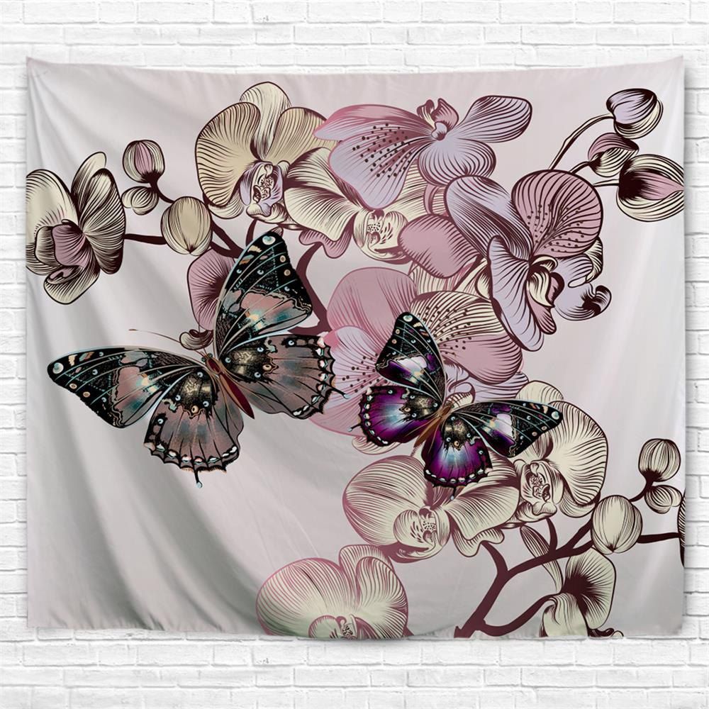 

Butterfly 3D Printing Home Wall Hanging Tapestry for Decoration, Multi-a