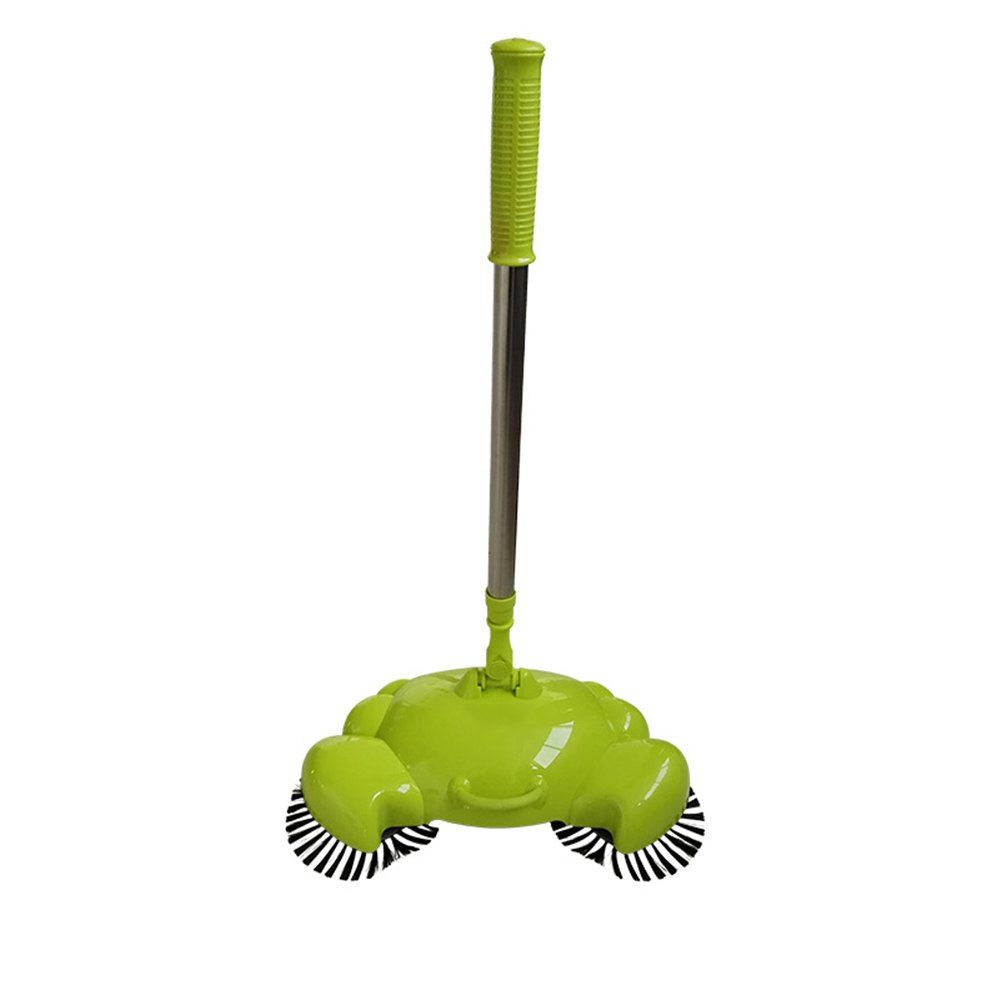 

Stainless Steel Sweeping Machine Type Hand Push Magic Broom, Green