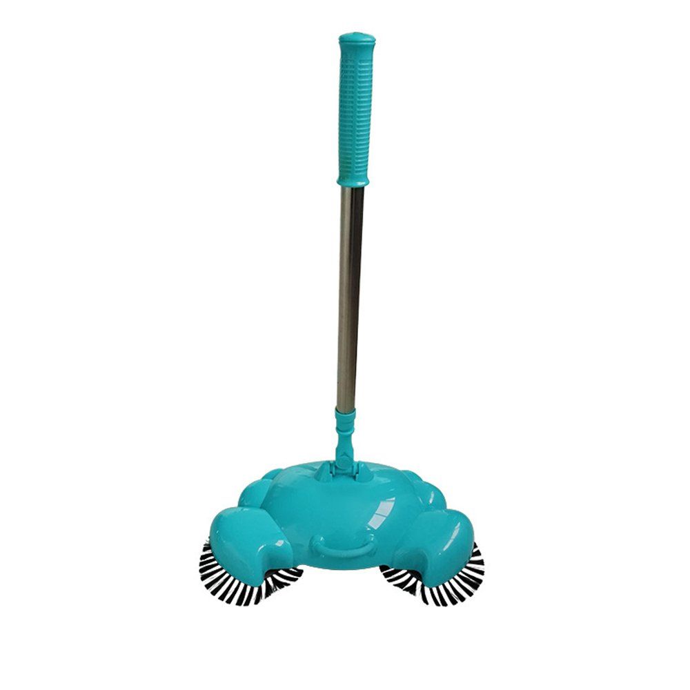 

Stainless Steel Sweeping Machine Type Hand Push Magic Broom, Blue