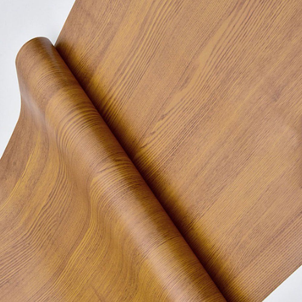 

Waterproof Wallpapers Sticker for Furniture Cabinet Desk Wardrobe, Camel brown