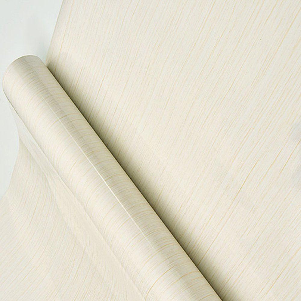 

Waterproof Wallpapers Sticker for Furniture Cabinet Desk Wardrobe, Warm white