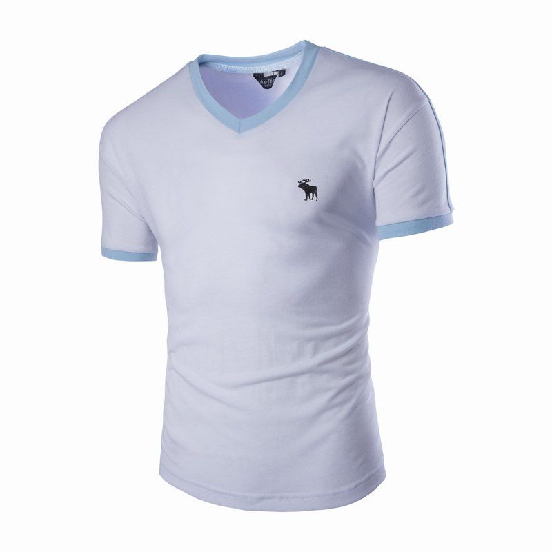 

Men's Embroidery Short Sleeve T-shirt, Multi-a
