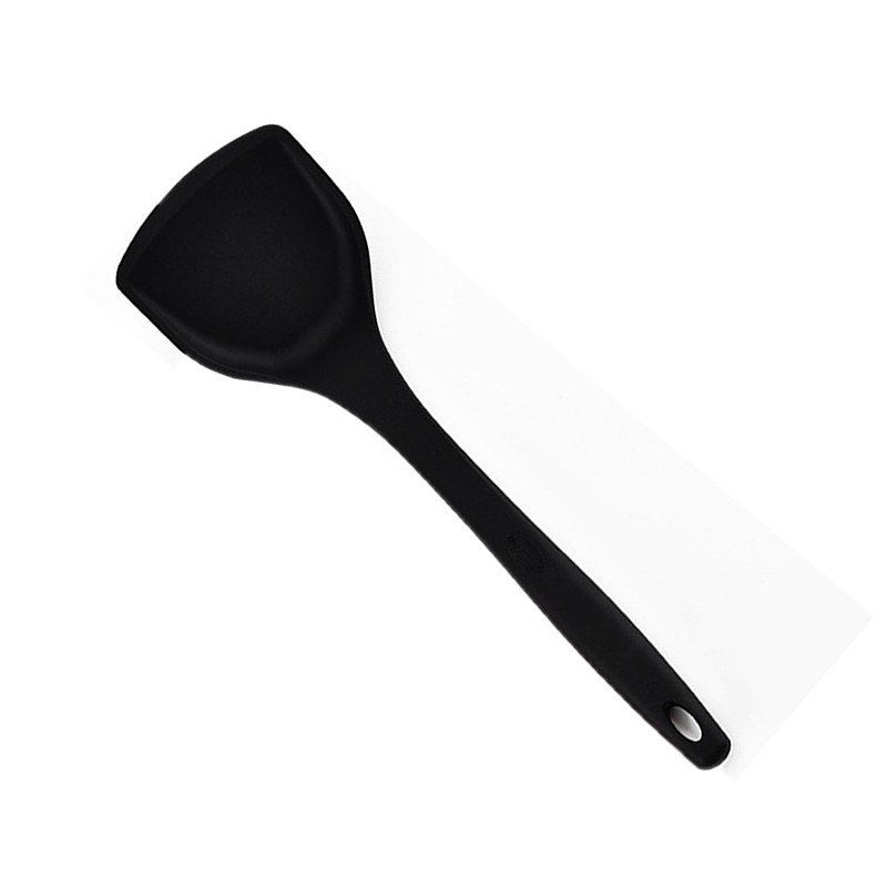 

Chinese Style Silicone Non-Stick Pan High Temperature Resistant Spatula, Black