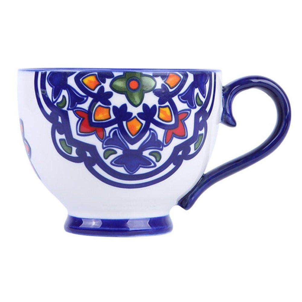 

1 Piece Ceramic Exquisite Drinkware Cup, Sapphire blue