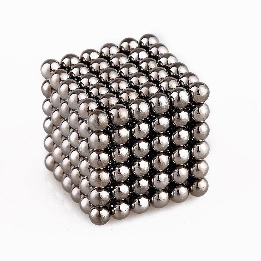 

5mm Colorful Magnetic Ball Intelligence Toys 216PCS, Dark gray