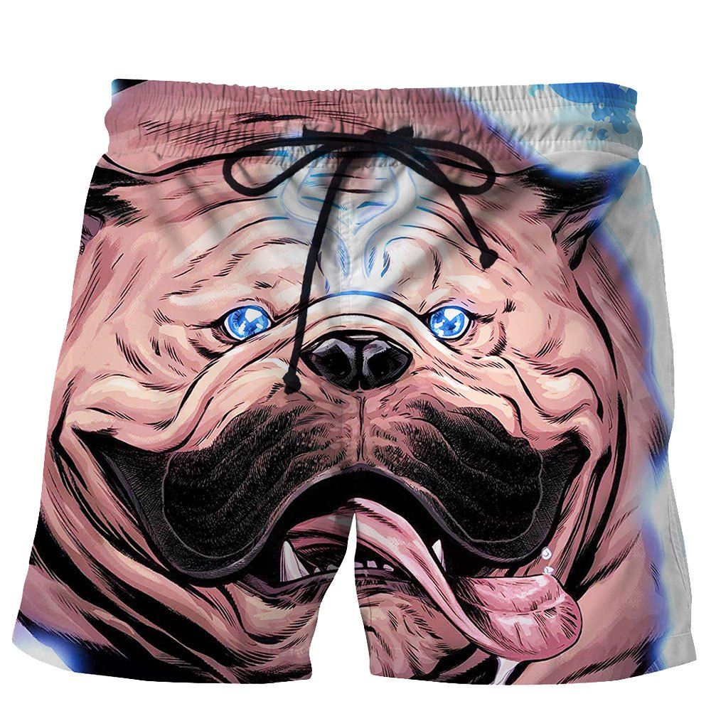

Men's Summer 3D Casual Beach Quick Drying Swim Shorts, Multi-e