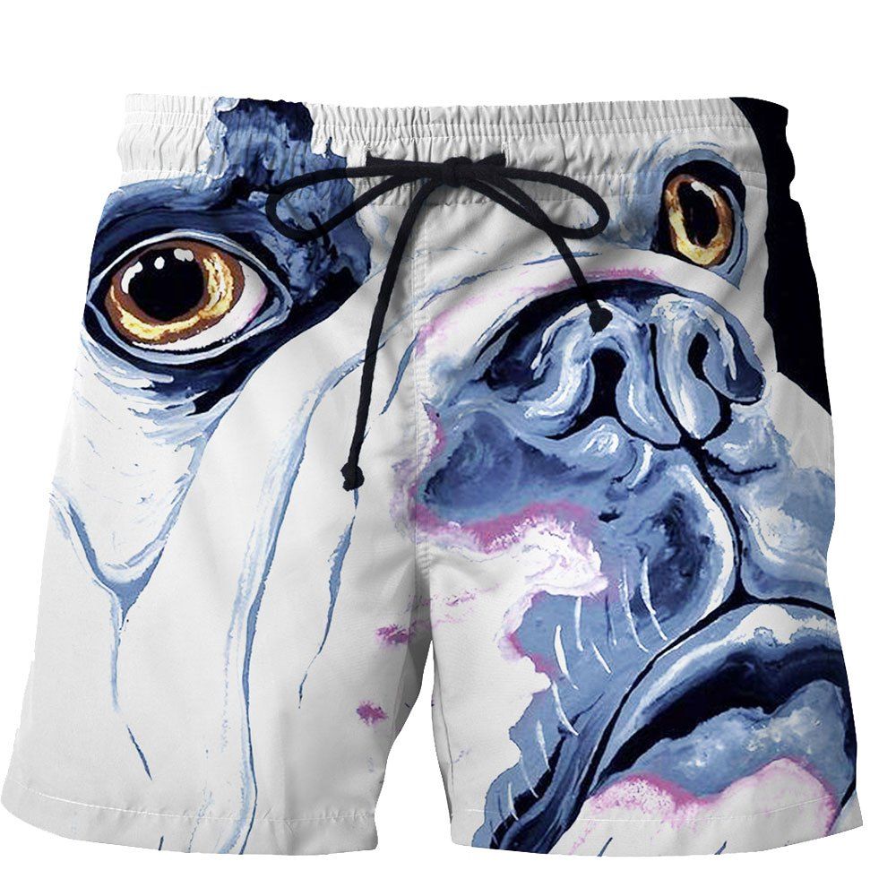 

Men's Summer 3D Casual Beach Quick Drying Swim Shorts, Multi-g