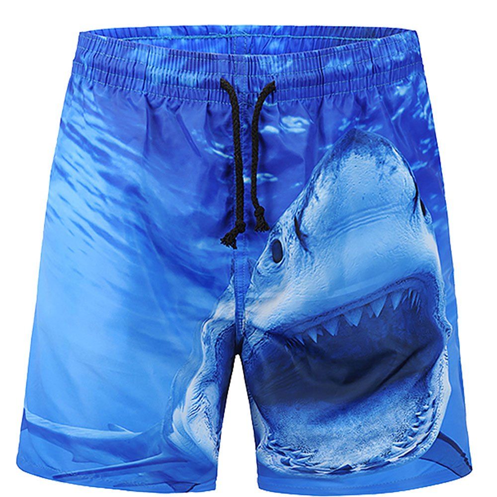 

Men's Summer 3D Casual Beach Quick Drying Swim Shorts, Multi-l