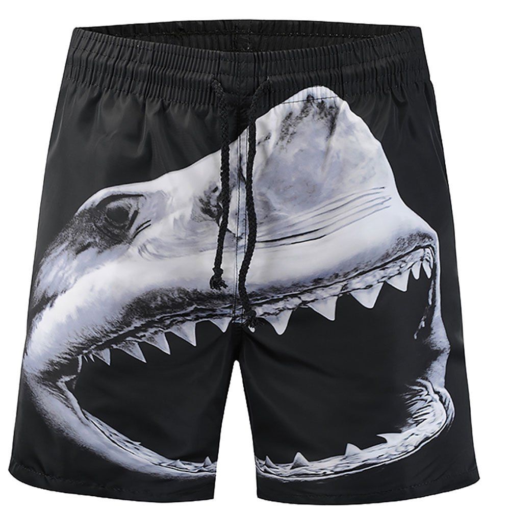 

Men's Summer 3D Casual Beach Quick Drying Swim Shorts, Multi-o