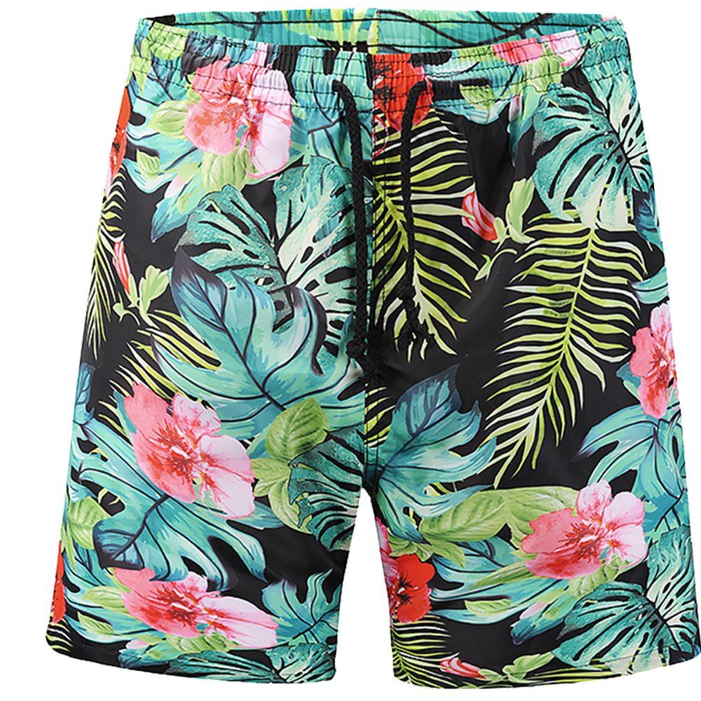 

Men's Summer 3D Casual Beach Quick Drying Swim Shorts, Multi-p