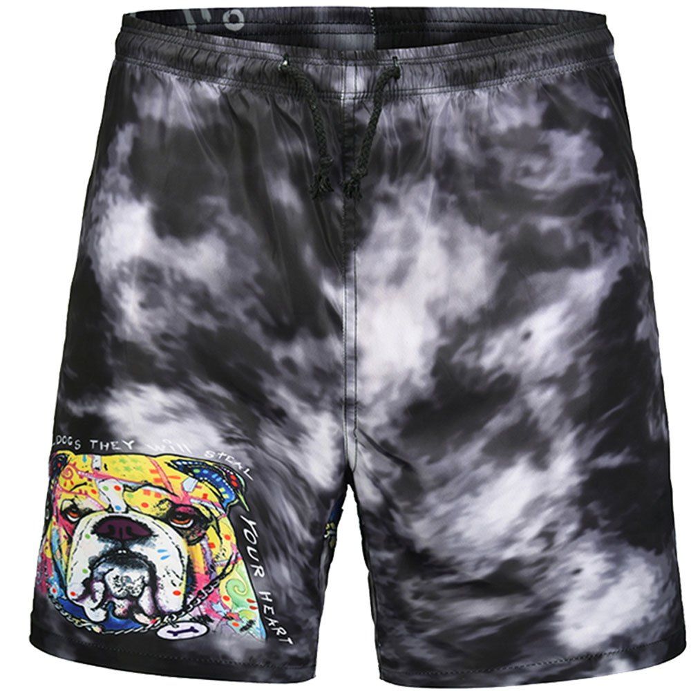 

Men's Summer 3D Casual Beach Quick Drying Swim Shorts, Multi-w