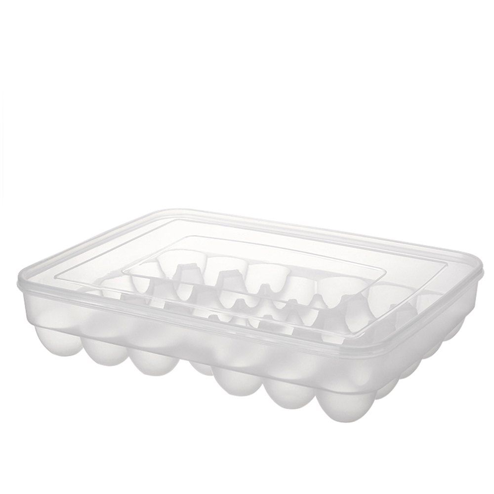 

Kitchen Fridge Covered Portable Single-Layer 34 Grid Egg Storage Box 1pcs, Transparent