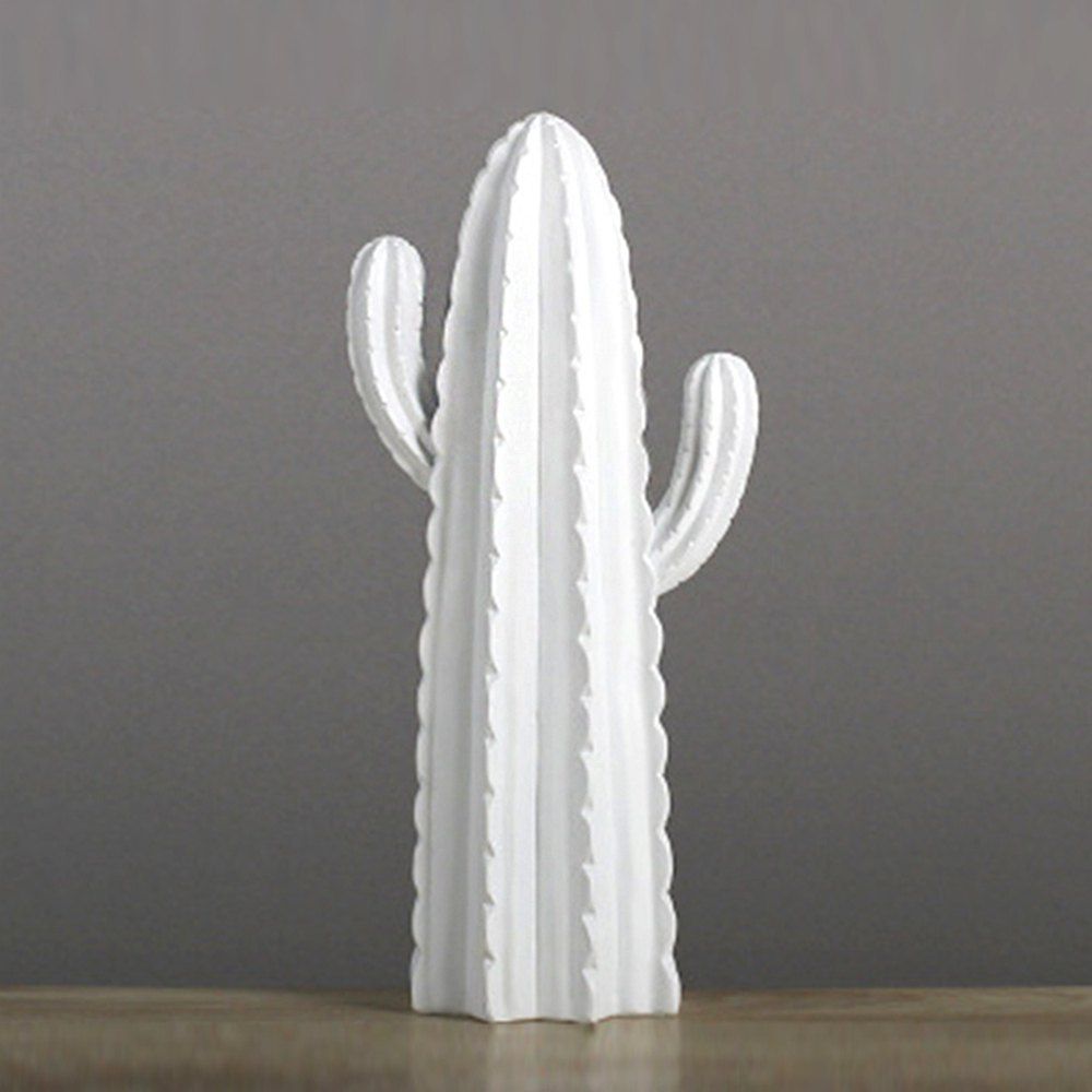 

Nordic Home Simple Wind Decoration White Gold Cactus Ornament 1pcs, Multi-d
