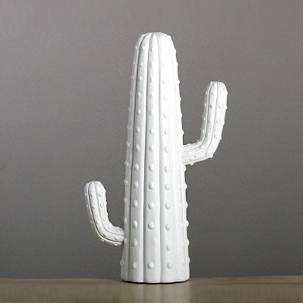 

Nordic Home Simple Wind Decoration White Gold Cactus Ornament 1pcs, Multi-f
