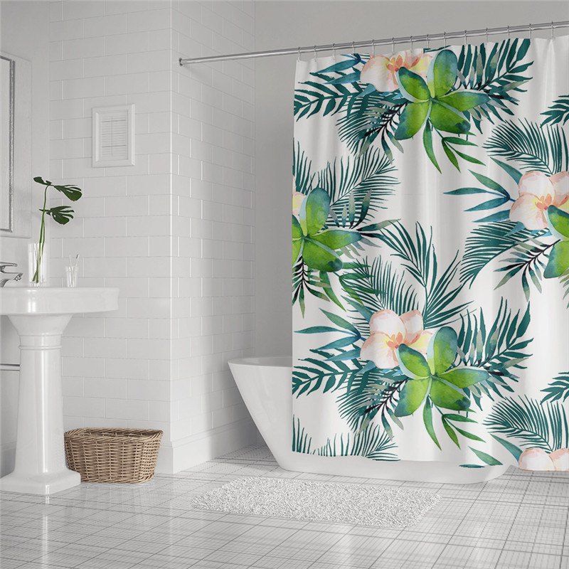 

Fashionable Creative Digital Printing Waterproof Shower Curtain S-AS68, Kelly green