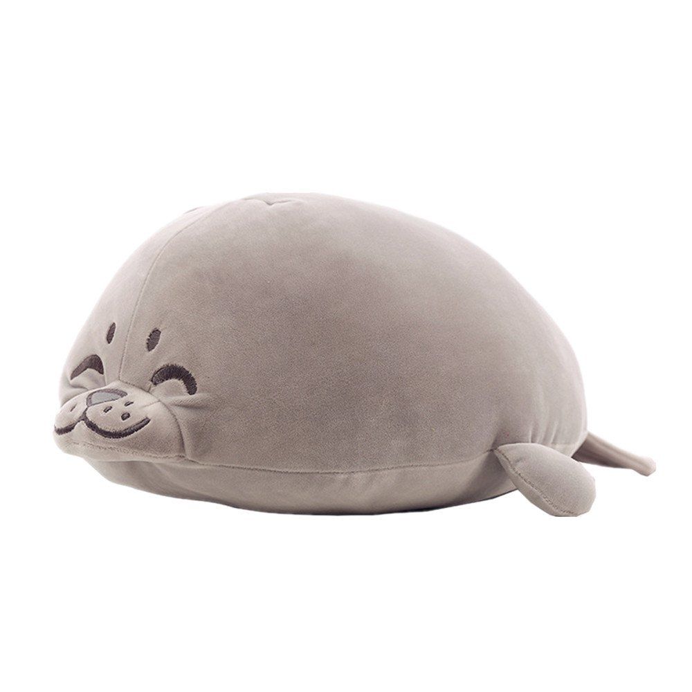 

Plush Cute Seal Pillow Stuffed Cotton Soft Animal Toy 30cm Small Gift for Kids, Gray