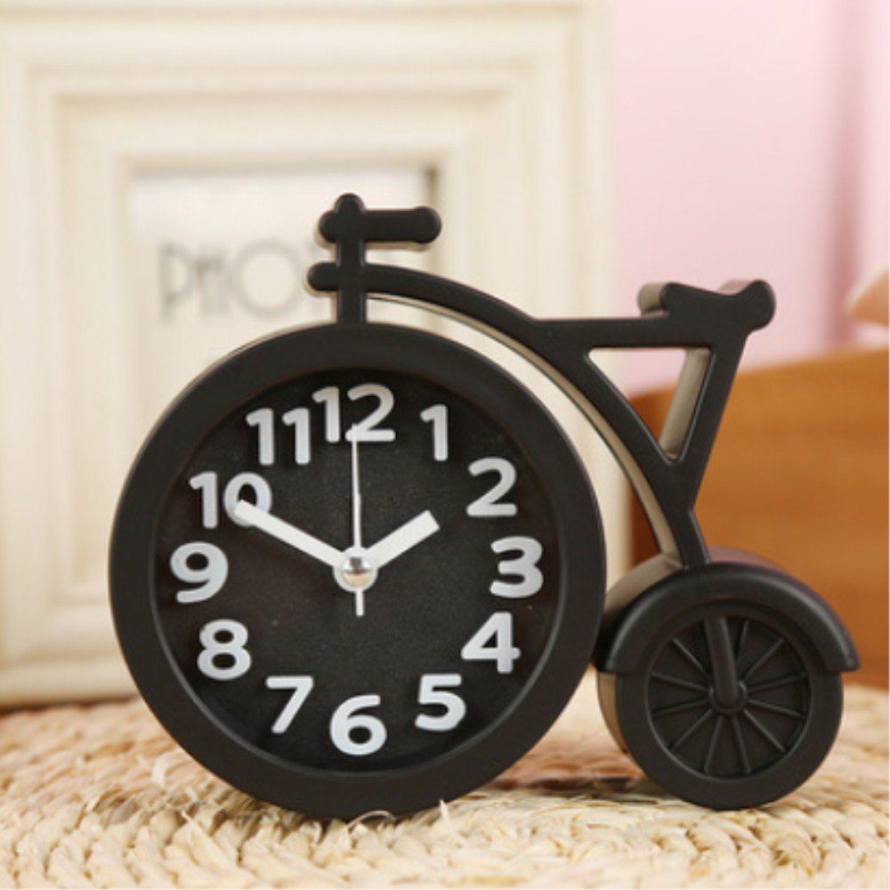

Creative Digital Bicycle Mute Alarm Clock, Black