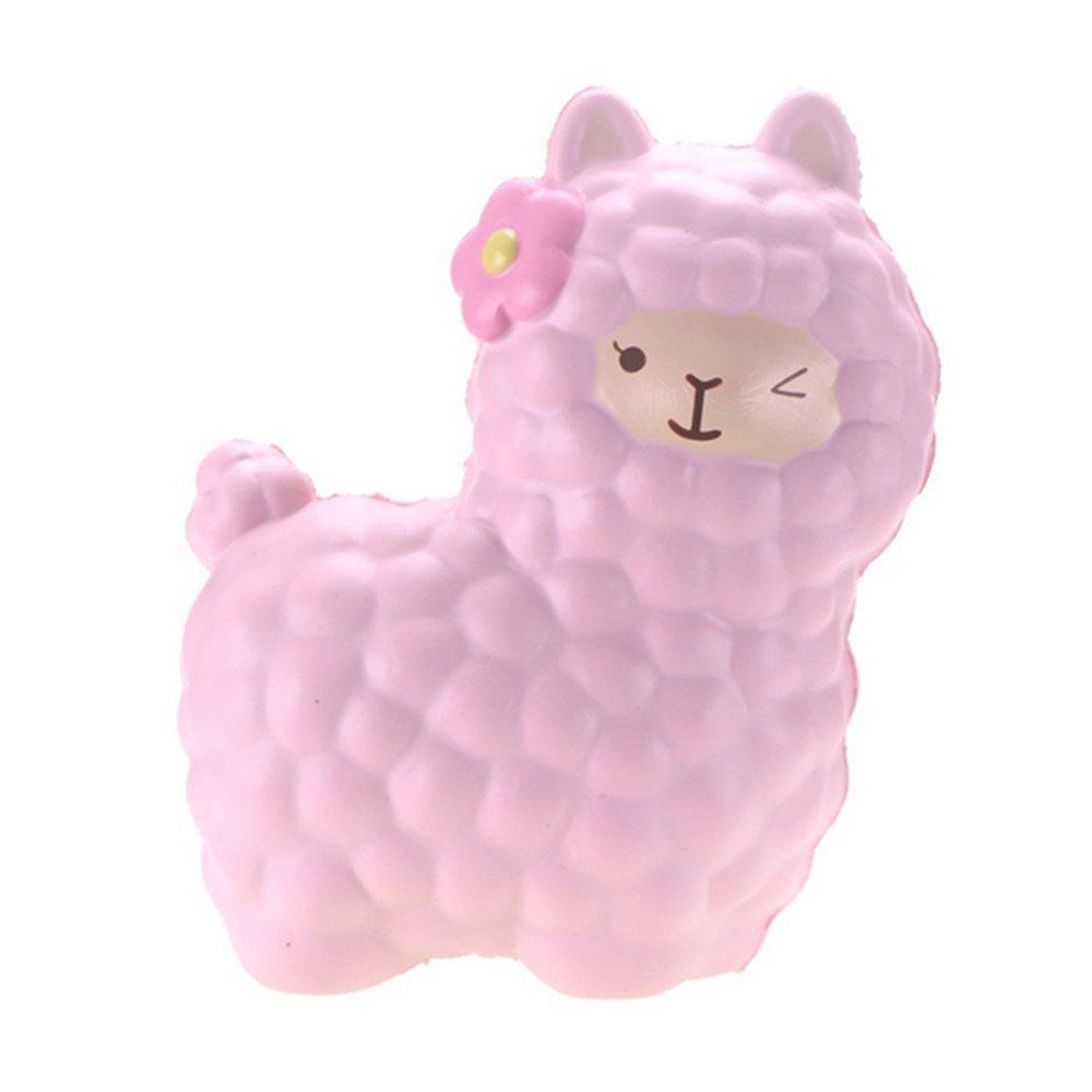 

Jumbo Squishy Alpaca Toys Squishies Slow Rising Toys, Pig pink