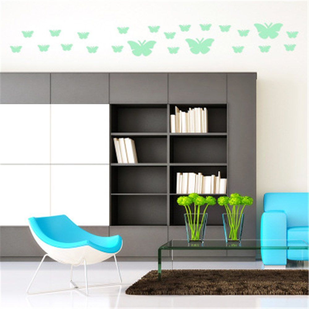 

Noctilucent Engraving Adorable Butterfly Cartoon Switch Wall Sticker, Dragon green