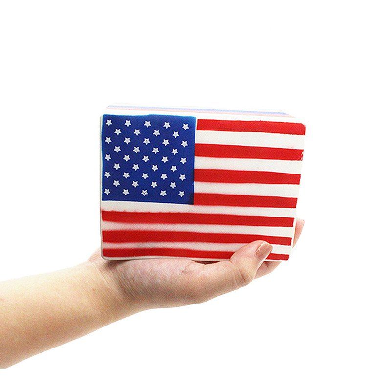 

Jumbo Squishy Slow Rising Scented Squeeze Toys American Flag, Multi