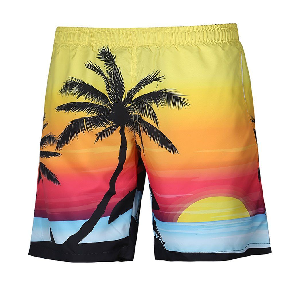 

Men's Summer Casual Beach Quick Dry Loose Swimming Trunks, Multi-s